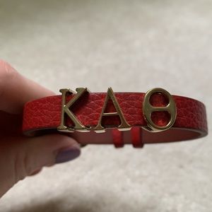 Red Kappa Alpha Theta bracelet